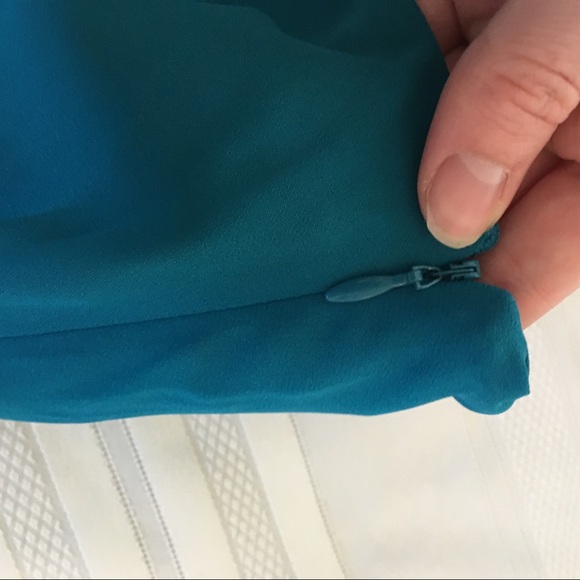 express dress halter teal NWOT - Picture 5 of 8